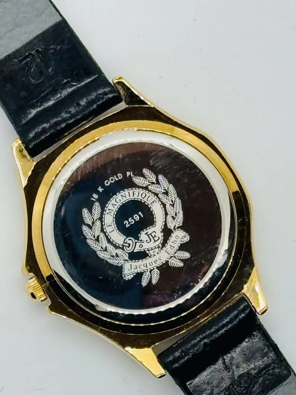 Vintage Jacques Edho Paris Women’s Quartz Watch Gold Tone 23mm New Battery Runs
